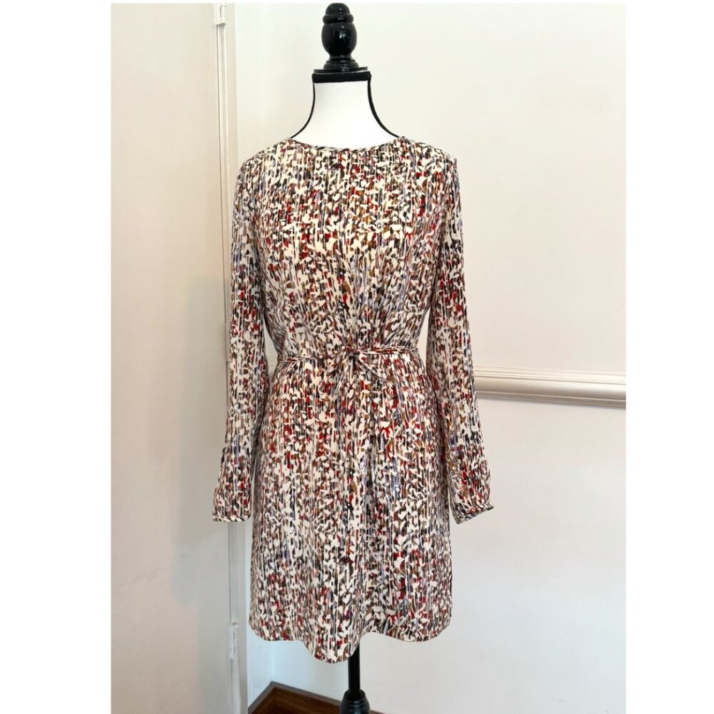 Armani Exchange Multicolor Abstract Print Belted Dress | Size 6